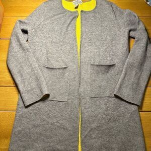 Anthropologie Oliver wool angora blend gray cardigan m